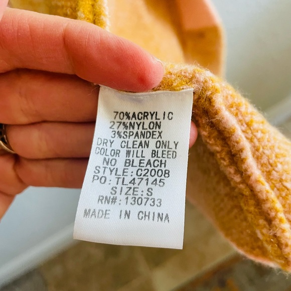 UMGEE Pink & Mustard Buffalo Plaid Long Cardigan - Picture 9 of 12